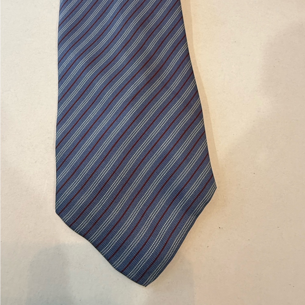 Stafford Blue and Gray Striped Tie